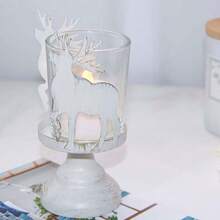 1 Pc Elegant Candle Holder Metal Candlestick Unique Pattern Candlelights Candle Stick For Christmas Dining Setting