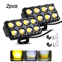 2 piezas Focos Auxiliares Led Faros Luces 8 Ojo luz para Auto y Moto - 2 piezas - Ver 1