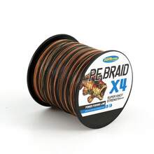 4 Líneas de pesca trenzadas - Rendimiento y potencia de grado profesional para pesca en agua salada o dulce - Línea de pesca trenzada de colores para mayor visibilidad de 6LB a 60LB de prueba para agua salada, diámetro de 0.10MM a 0.4MM. 4 hebras 500M