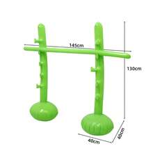 1 Set Jocuri Gonflabile Portabile pentru Adulți Limbo - Stâlp cu Design Jos, Distracție și Băț Limbo Potrivit pentru Vacanțe în Familie, Petreceri, Activități Interactive în Aer Liber și Divertisment pe Plajă, Recuzită de Jocuri în Aer Liber și în Interior