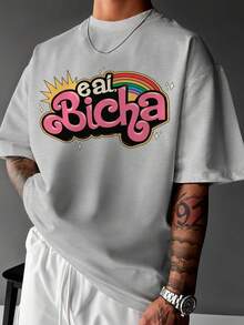 Basic T-Shirt EAI Bicha LGBT Premium Unisex Ref-3695 - 灰色 - 查看 1