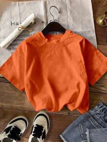 Women T-Shirts - Orange - View 2