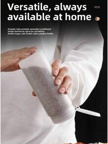 Salero de plástico, dispensador de especias para sazonar barbacoas, decoración del hogar y exhibición en puestos