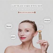 Masajeador facial y ocular dos en uno/masajeador de mascarilla/masajeador de cuerpo completo - Dorado - Ver 11