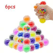 6/12/24 pezzi Palline antistress soffici e morbide - Giocattoli a pressione rotondi e colorati per il relax, premi per la classe, omaggi per feste, regali di compleanno, senza bisogno di alimentazione, giocattolo antistress | Pallina antistress vivace | Texture morbida