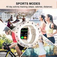 [Intelligente Sportuhr] Multifunktionale intelligente Sportuhr - Hochauflösender Vollbildschirm, mit kabelloser Anruf-/Wählerfunktion, Informationsbenachrichtigung, mehrere Sportmodi, Aktivitätsaufzeichnung/Aktivitätsverfolgung, Fernfotografie/Musikwiedergabe, Zifferblatt-Hintergrund, geeignet für Männer und Frauen, geeignet für Android und iOS