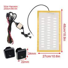 3-Layer Car Seat Heating Car Seat Heat Insulation Pad 4Pcs 12V DC Winter Seat