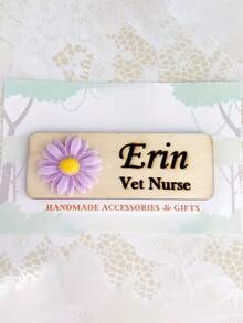 Etiqueta de nombre personalizada, etiqueta de identificación de empleado con alfiler, diseña tu insignia personalizada, insignia plana personalizada para el trabajo, insignia de nombre de oficina, etiqueta de negocio de empleado