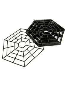 20 piezas Redes protectoras de peces resistentes a los rayos UV - Cubiertas de malla flotante con diseño de rejilla de diamante, evita que las aves atrapen a los peces, plástico negro, 26.8cm X 26.3cm Ligero y duradero para estanques de jardín Juego de 20 piezas de red protectora de peces de 6 esquinas, red protectora de peces de estanque, protector de estanque