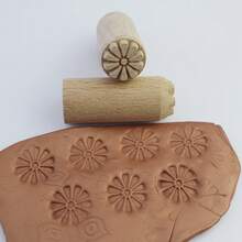 2cm Square Clay Texture Stamp Block Pottery Ceramic Embossing Stamping Seal For Polymer Clay Impression Art Hobby Tool