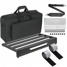 Pedalboard Boogie Board 56x32cm – Ideal For Live Stage Performance, Studio Recording & Practice - Black - View 2