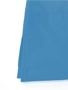 Set Seragam Medis Lengan Pendek Leher V Hitam, Seragam Medis untuk Dokter & Perawat - Baby Blue - View 6