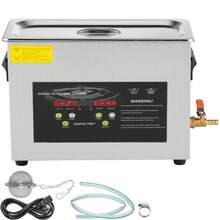 6L Ultrasonic Cleaner (400W Heater, 180W Ultrasonic). Professional Digital Lab Parts Ultrasonic Cleaner With Warm-Up Timer For Cleaning Jewelry, Eyeglasses, And Instruments. - 查看 8