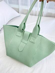 Tunpurle Damen Umhängetasche mit großer Kapazität, Pendler-Shopper, Damentasche in Taschenform