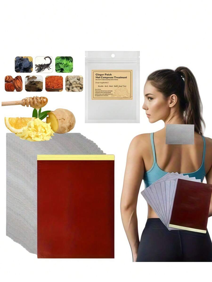9/18/26pcs Natural Ginger And Traditional Herbal Patches, Suitable For Various Parts Of The Body, No Need To Connect To A Power Source, Preferred For Personal Use And Gift Giving