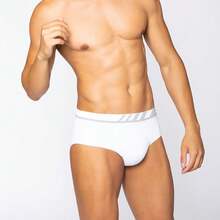 Cueca Lupo Slip Microfibra Sem Costura 691-002 - Branco - Visão 3