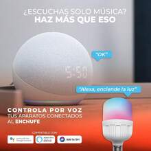 Tecnolite Connect - Foco Inteligente Luz LED RGB Atenuable 20 W, Control App Connect, Compatible con Alexa, WiFi y Bluetooth, Casa Inteligente, Ahorro de Energía, Iluminación Interior y Exterior - 1 - Ver 5