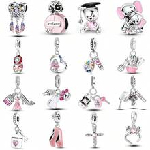 Smart Bear Pendant Charm, Ballet Shoe Charm Jewelry, Dreamcatcher Heart Design, Cute Accessory For Women & Girls
