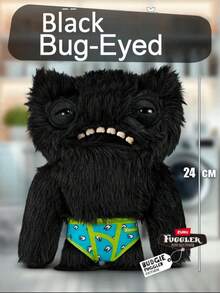 ZURU FUGGLER 9inch Fluffy Plush Monster Toy With Banana Print Underwear - Funny Ugly Doll Gift Collection