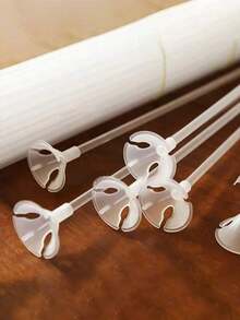 10 件/20 件/30 件/40 件塑料气球固定扣和棒，简单透明的气球支架，适合派对。