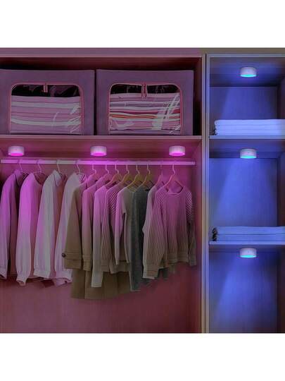 3/ Wand Lights Wireless, Lamps Living Room, RGB Wireless Led Lamp, Cabinet Lighting, LED Spotlight, Battery Operated Remote Control, Lamps, Lights, Night Light,Lighting, Book Light, Spotlight Corridors, Bathrooms, Bedrooms, KitchenCabinets, Stairs, Home view 10