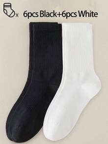 40只/30只/24只装男女通用舒适运动袜，适合运动和训练，女士长袜，适合休闲和商务穿着，抗菌、柔软、黑白配色，防臭、吸湿排汗、轻便透气，适合秋冬季节，另有20只/10只/8只/6只/4只/2只装可选。透气性极佳。 - 彩色 - 查看 20