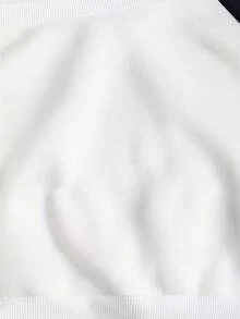 F1 Racing Car Cropped Sweatshirt - Women's Off Shoulder Long Sleeve Pullover, Casual Loose Fit Top, Soft And Comfortable Cotton Blend - Perfect For  Fans, Motorsports Enthusiasts, Everyday Wear. -Halloween Women's Color Block Hooded Sweatshirt Fall Back To School Teacher Outfit Navy Blue Graduation Hoodie - trắng - Xem 4