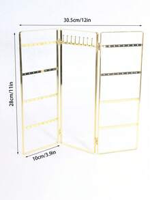 1 件金属项链架，旋转手链钥匙扣展示架，桌面耳环首饰架，适合女士/女孩情人节返校