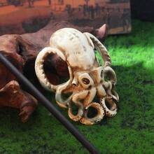 XJYHDY 1 Pc Gothic Pirate Octopus Hairpin - Vintage Octopus Hairpin Hair Accessories, Perfect For Cosplay, Halloween Theme Parties, Halloween Costume Accessories Hair Accessories, Octopus Dress Up Headwear Vintage Accessories (Black & Milky)