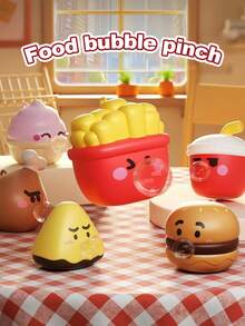 1个创意减压工具，慢回弹可爱释放玩具，可挤压、吹泡泡，缓解压力，桌面装饰，爱好收藏，青蛙、蜗牛、企鹅、绵羊动物造型，儿童早教玩具，捏捏减压玩具（部分配色随机） - 彩色 - 查看 1