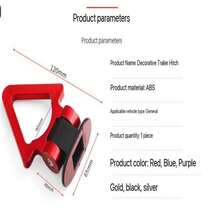 Mejora la personalización de tu auto: Pegatina universal de gancho de remolque triangular trasero - , fácil de pegar y con estilo - Unitalla - Ver 10