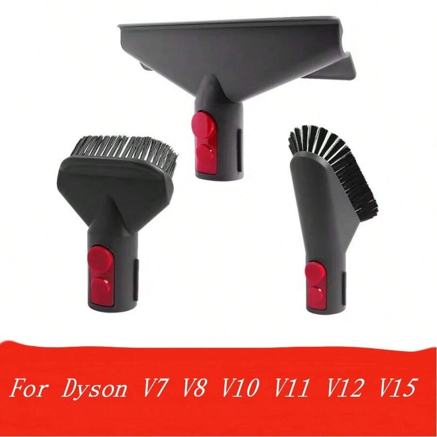 适用于戴森V7 V8 V10 V11 V12 V15吸尘器无痕除尘软刷吸头配件毛刷缝隙工具刷套装