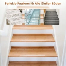 18pcs/15pcs Anti Slip Clear Tape for Steps 3x64cm/10x60cm Transparent Stair Tread Pads Stair Mats Bathtub and Shower Treads Safety Walk Self Adhesive Non-Slip Tape for Home Indoor Pets Kids Elders - 18 Stück - Übersicht 3