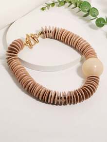 1 件夸张个性化时尚经典串珠项链，适合女性派对、度假和日常佩戴 - X-1280 - 查看 6