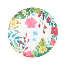 30 件红花一次性餐具套装 - 盘子、餐巾和杯子，适合生日、婚礼、派对、家庭野餐 - 彩色 - 查看 6