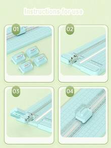 Taglierina multifunzionale 4 in 1 a colori macaron: taglio preciso diritto/curvo/perforato/con goffratura, scorrimento bilaterale con scala graduata, adatta per journaling, craft, organizzazione documenti, articoli di cartoleria best seller. Infonde il taglio della carta con praticità professionale e tocco artistico, crea uno spazio di lavoro efficiente e creativo. Design portatile a colori macaron adatto alle donne.