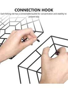 20 piezas Redes protectoras de peces resistentes a los rayos UV - Cubiertas de malla flotante con diseño de rejilla de diamante, evita que las aves atrapen a los peces, plástico negro, 26.8cm X 26.3cm Ligero y duradero para estanques de jardín Juego de 20 piezas de red protectora de peces de 6 esquinas, red protectora de peces de estanque, protector de estanque