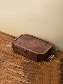 1 Stück Vintage Holz Vitrine, geeignet für Kosmetik & Schmuck, nordischer Stil Schreibtisch Aufbewahrungsbox, kann kleine Artikel aufbewahren, handgefertigte Retro Holzkiste, zum Aufbewahren von Kosmetik und verschiedenen Artikeln, Retro Holz Aufbewahrungsbox, Schmuckorganizer Box, Schreibtisch Kosmetikbox, Geschenk für Frauen - Verschiedenfarbig - Übersicht 10