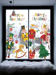Christmas Nutcracker Window Cling Film, Glass Window Sticker, Christmas Holiday Home Office Decor Christmas Decoration Christmas Tree Gift Decor Thanksgiving Wedding Home Decor Autumn Decor Birthday Decorations For Gifts Party Supplies Halloween Decor Wall Decor Halloween Ornaments Christmas Decoration Christmas Tree Gift Decor Thanksgiving Wedding Home Decor Autumn Decor Birthday Decorations For Gifts Party Supplies Halloween Decor Wall Decor Halloween Ornaments - Multicolor - View 7
