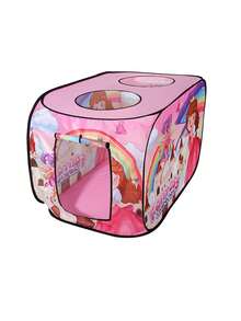 儿童室内外游戏屋帐篷，免工具安装，便携式设计，多种卡通图案，易于折叠和存放，深受男孩和女孩的喜爱，万圣节派对装饰，圣诞节/生日礼物 - 彩色 - 查看 18