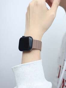 1Pc Men Women Magnetic Watch Band Compatible With Apple Watch Band Compatible With Apple Watch 42mm 38mm 40mm 41mm 44mm 45mm 46mm 49mm Fashion Smart Watch Replacement Watch Strap For Series Ultra2 Ultra SE2 SE 11 10 9 8 7 6 5 4 3 2 1