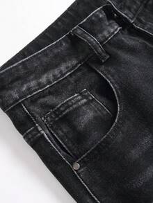Teen Boy Straight Leg Jeans - Black - View 4