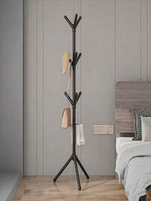1pc Freestanding Tree-Shaped Coat Rack, Easy Assembly, Bedroom/Entryway Clothes Hanger - Multicolor - View 6