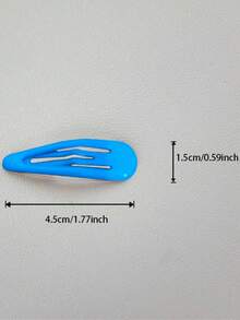 12 kẹp tóc BB hình giọt nước, thích hợp để tạo kiểu tóc, cố định tóc, sử dụng hàng ngày hoặc tạo kiểu cho tiệc tùng/sự kiện, kẹp tóc, kẹp tóc, thanh trượt tóc, kẹp tóc, kẹp bấm, kẹp cá sấu - Màu xanh lam - Xem 4