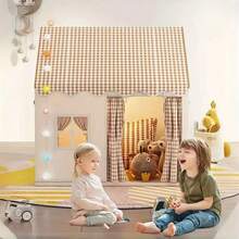 室内外游戏城堡帐篷 - 聚酯纤维主框架合金材质，豪华室内城堡帐篷游戏屋 - 宽敞、色彩鲜艳、耐用 - 适合家庭的完美万圣节和圣诞节礼物