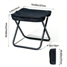 1pc Outdoor Camping Folding Stool, Portable Fishing Stool, Picnic Stand, Small Maza Leisure Stool, Pocket Chair