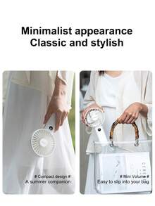 ViSSKO Portable Handheld Fan With Digital Display, 100 Speeds, 3600mAh Battery & Bottom Night Light Design - Multicolor - View 9