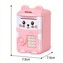 Kids Birthday Gift Toy, Password Storage Cabinet - Realistic Children's ATM Piggy Bank, Cartoon Password Smart Coin Bank, Creative Coin Password Storage Box - Multicolor - View 11