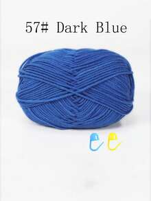 1/3包 50克 4股钩针线，带记号扣的钩针线，初学者钩针套装，多包装编织线，优质腈纶线，柔软钩针线，DIY工艺品，围巾（配饰颜色随机）