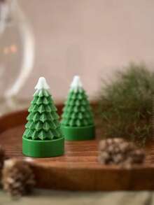 1 Khuôn silicon hình cây thông Noel mini, thích hợp để làm nến thơm, đồ trang trí bằng bê tông, đồ thủ công bằng nhựa và đồ đất sét, thường được sử dụng để sáng tạo nghệ thuật hàng ngày, cải thiện bầu không khí và tùy chỉnh quà tặng thủ công, có thể thích ứng với nhiều nhu cầu làm khác nhau. - trắng - Xem 7
